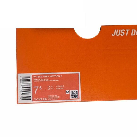 ❤️Nike Free Metcon 5 Pink Oxford 7.5 Womens Training Shoes Dusty Pink DV3950-600 - Picture 11 of 13